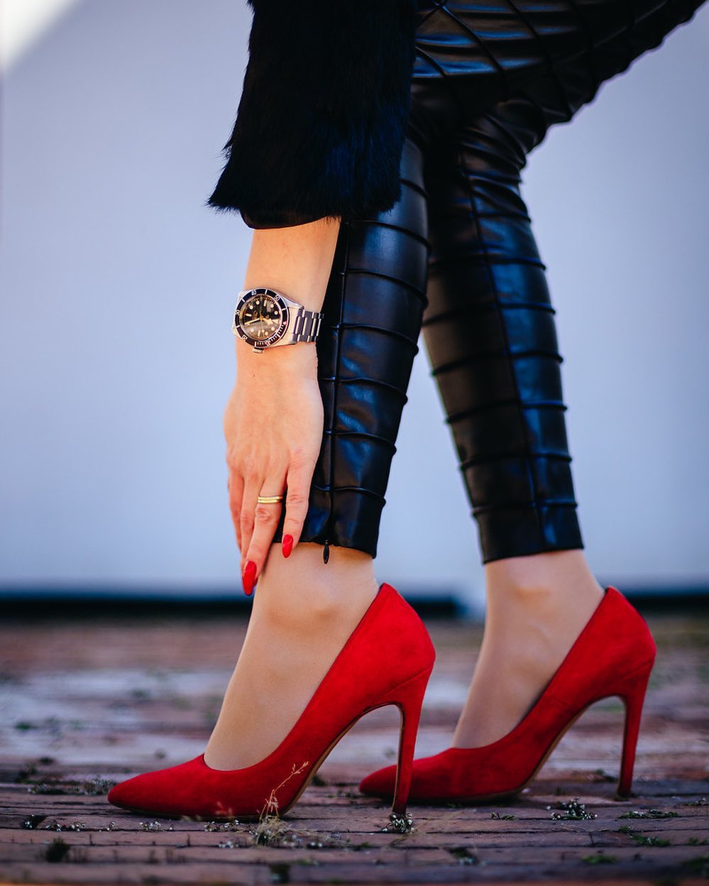 Kauss Red · Charlotte Luxury High Heels Shoes · Ada de Angela Shoes