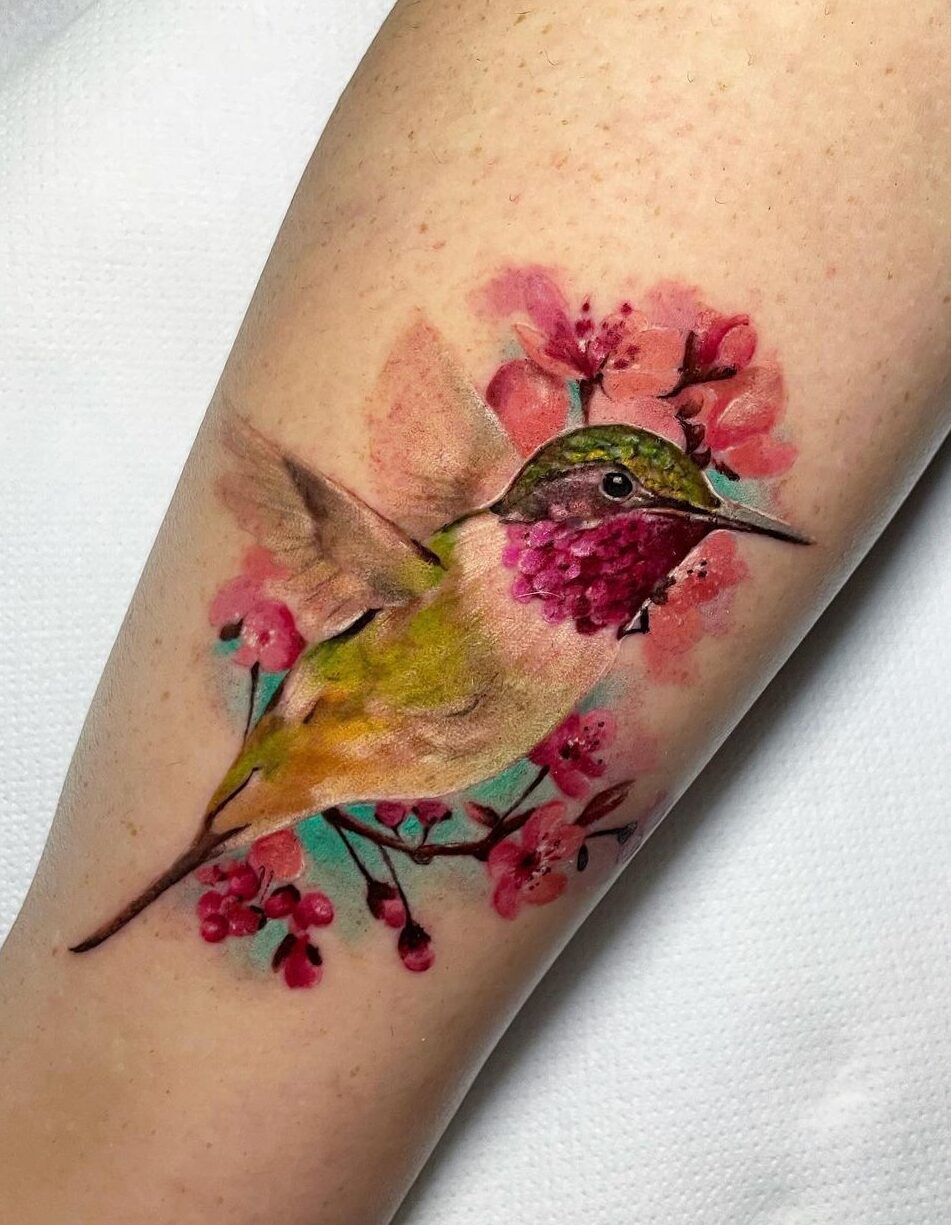 Hummingbird. Tattoo Art. Retro Banner, Invitation, Card, Scrap Booking  Stock Vector - Illustration of background, bird: 58120156