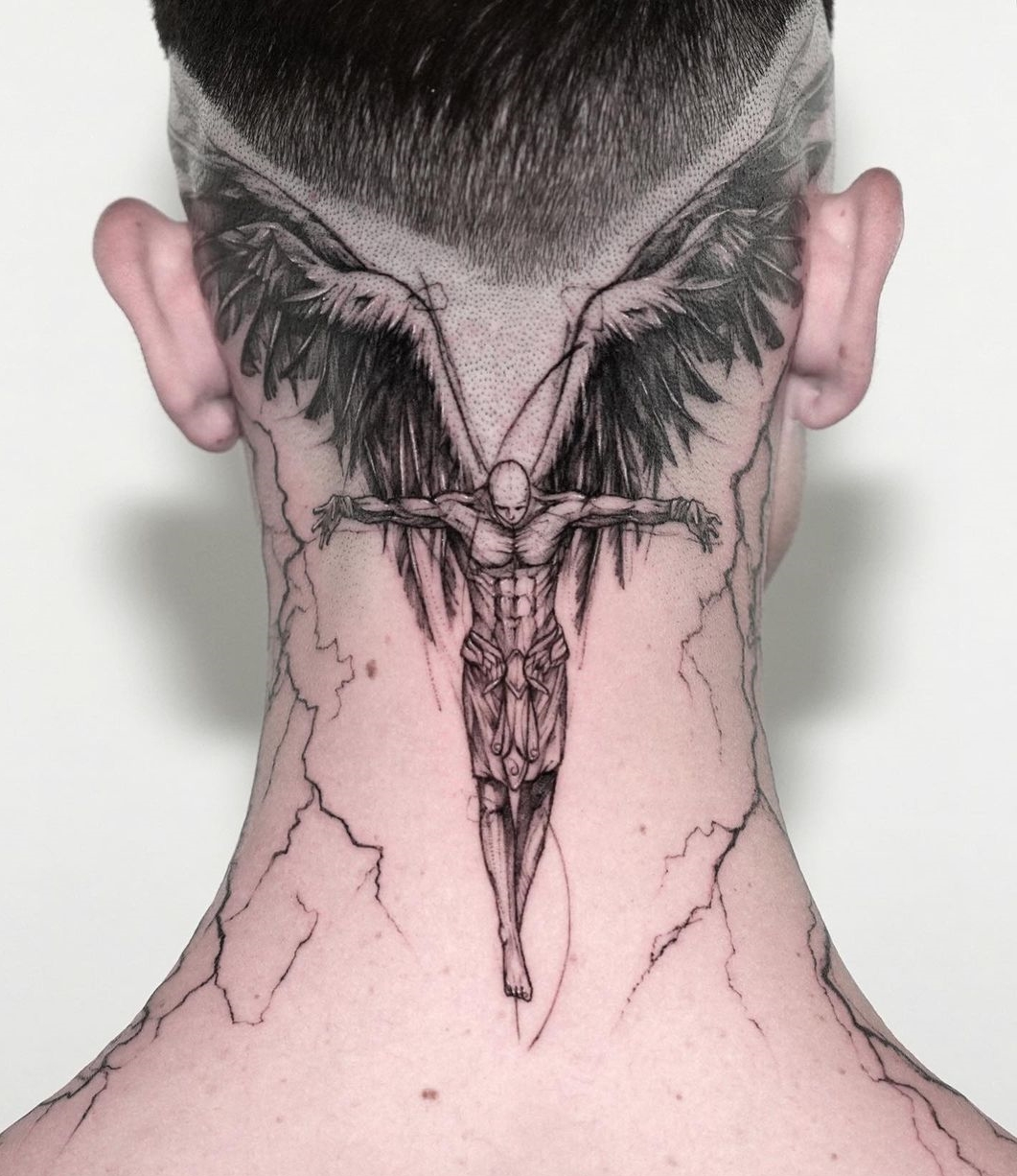 Cool Tattoos for Men | Best neck tattoos, Neck tattoo, Cool tattoos for guys
