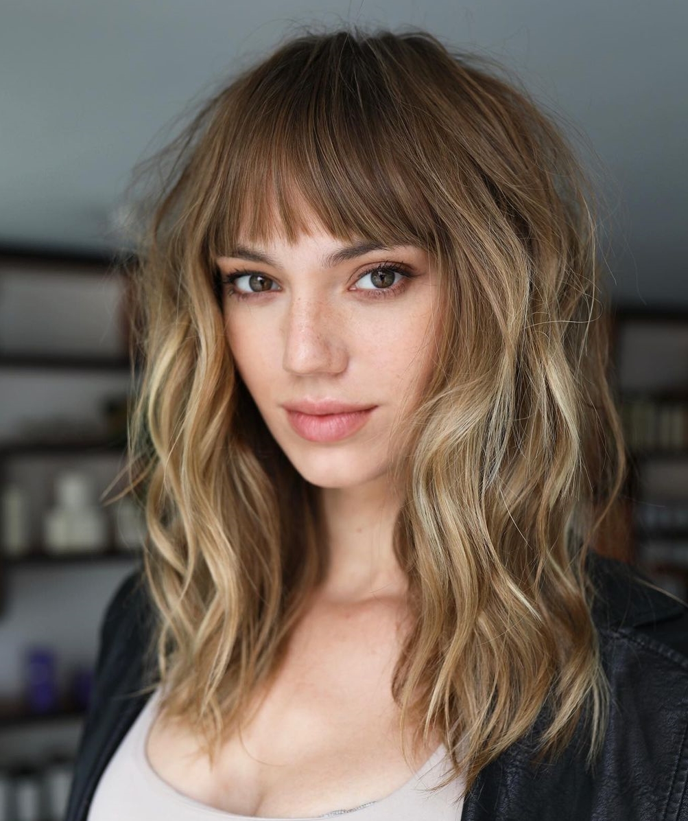 Blonde Partial Highlights on Light Brown Hair