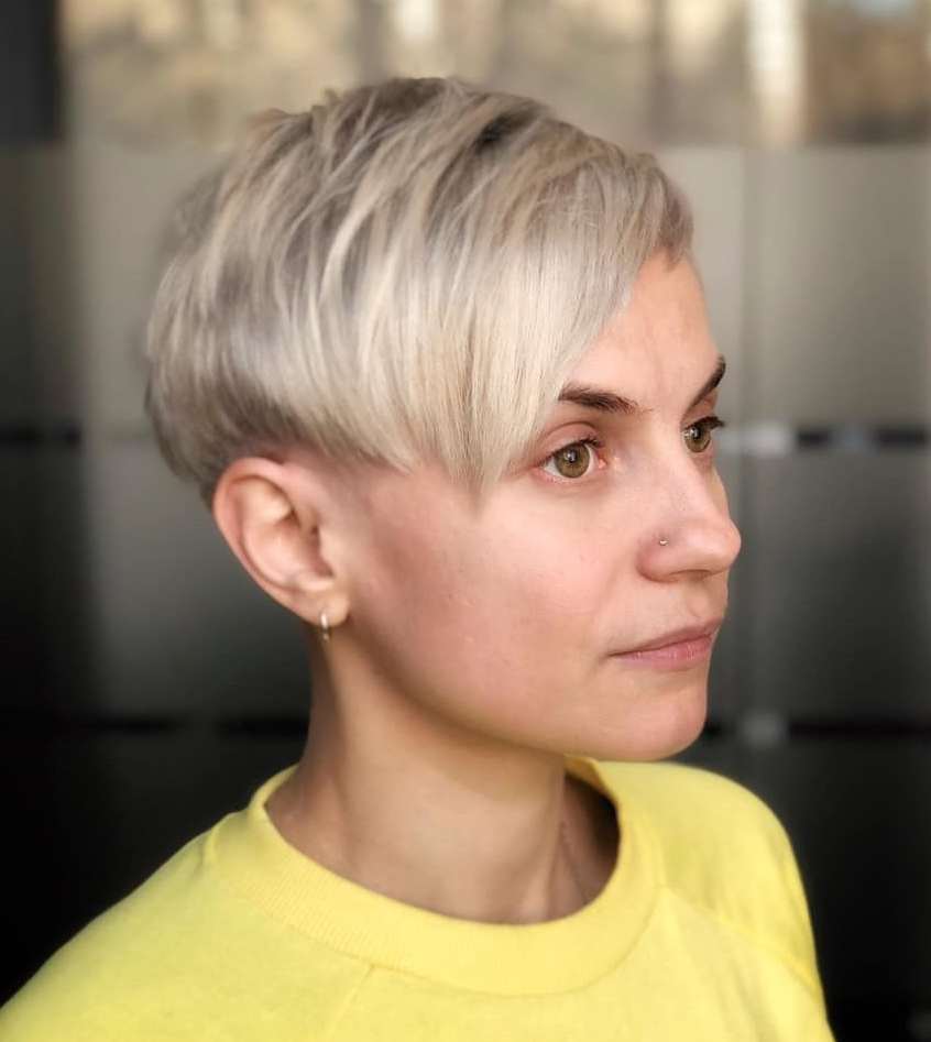 Short Pixie With Side Bangs