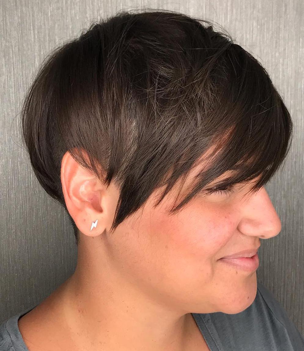 Undercut Pixie With A Side-Swept Bang