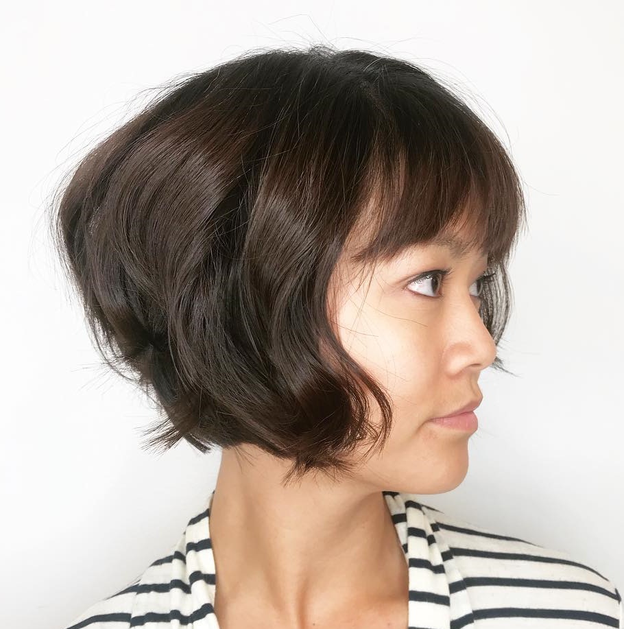 Classy Jaw-Length Bob With Bangs