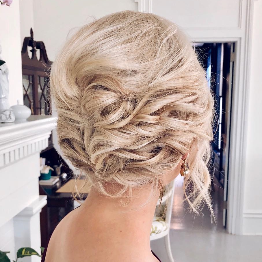 Messy Twisted Wedding Updo