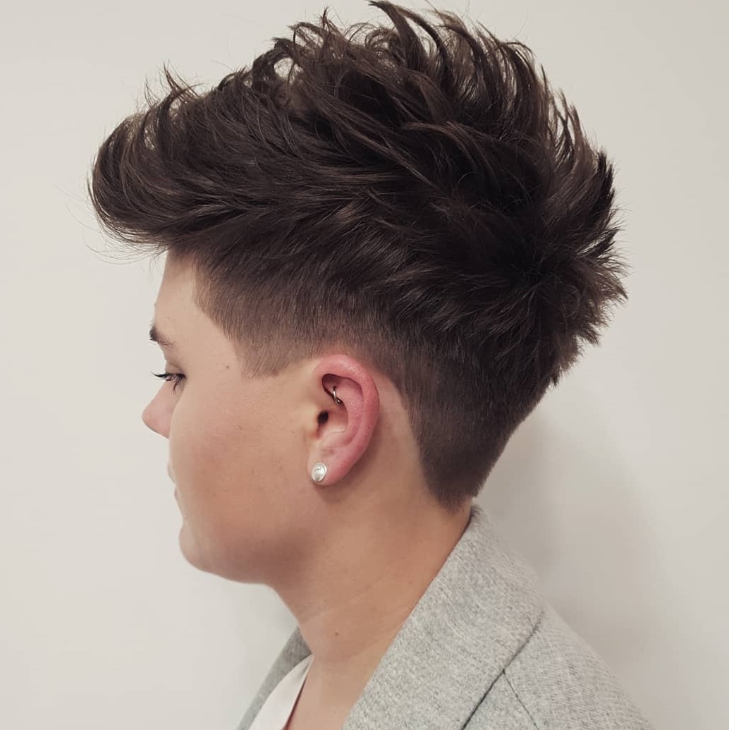 Sassy Spiky Undercut Pixie